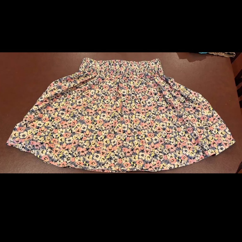 H&M Multicolor Floral A-Line Skirt